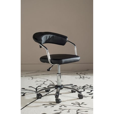 Safavieh Pier Desk Chair, Black FOX8502B